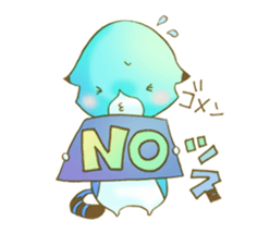 rainbow-color one word cat sticker #14276942