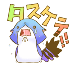 rainbow-color one word cat sticker #14276947