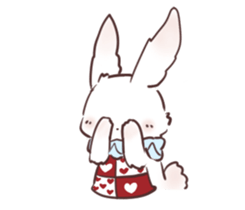 White Rabbit in Wonderland sticker #14277169