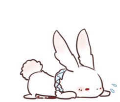 White Rabbit in Wonderland sticker #14277170