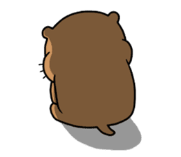 fat Groundhog ! sticker #14277965
