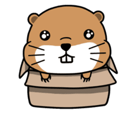 fat Groundhog ! sticker #14277988