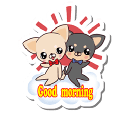 Chihuahua and funny companions sticker #14278014