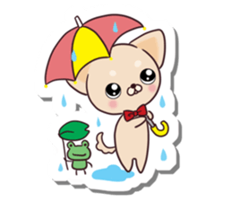 Chihuahua and funny companions sticker #14278015