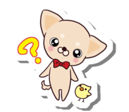Chihuahua and funny companions sticker #14278018