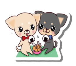 Chihuahua and funny companions sticker #14278022