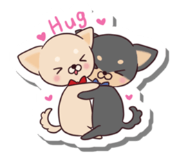 Chihuahua and funny companions sticker #14278031