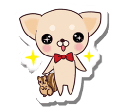 Chihuahua and funny companions sticker #14278039