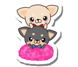 Chihuahua and funny companions sticker #14278040