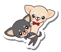 Chihuahua and funny companions sticker #14278042