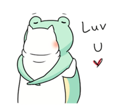 The Cat and The Frog sticker #14278616