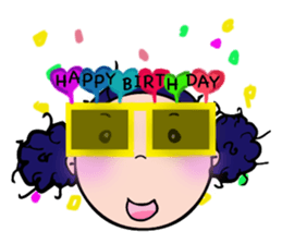 Strong Curly 2 sticker #14279037