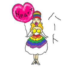 Rainbow Girl 2-Shinjuku2-Chome sticker #14279485