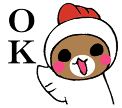 Mr. bear in a chicken year sticker #14279964