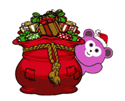 Cute Santa Bear stickers (animated) sticker #14281670