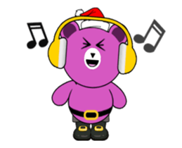 Cute Santa Bear stickers (animated) sticker #14281679