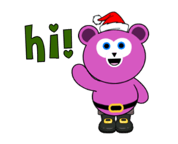Cute Santa Bear stickers (animated) sticker #14281688