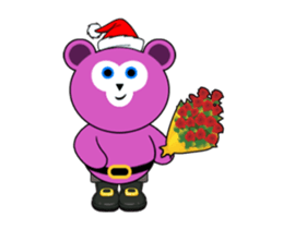 Cute Santa Bear stickers (animated) sticker #14281691
