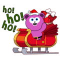 Cute Santa Bear stickers (animated)