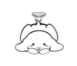 timid dog 2nd. sticker #14281723