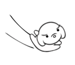 timid dog 2nd. sticker #14281738