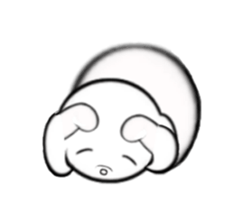 timid dog 2nd. sticker #14281743