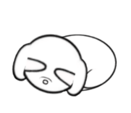 timid dog 2nd. sticker #14281745