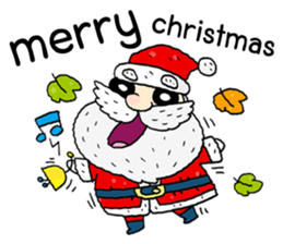 Santa Claus in Christmas day sticker #14282415