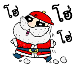 Santa Claus in Christmas day sticker #14282422