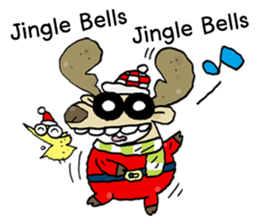 Santa Claus in Christmas day sticker #14282425