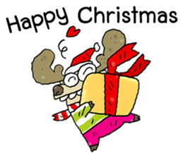 Santa Claus in Christmas day sticker #14282426