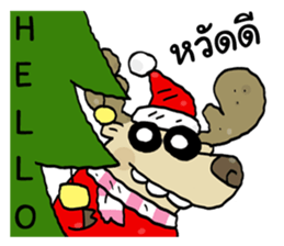 Santa Claus in Christmas day sticker #14282440