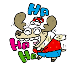 Santa Claus in Christmas day sticker #14282442