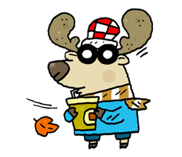 Santa Claus in Christmas day sticker #14282449