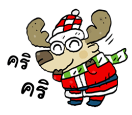 Santa Claus in Christmas day sticker #14282450