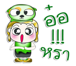 .. Mr. Kenta and dog.. sticker #14282605