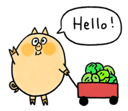 The Talkative Pig 2 sticker #14282634