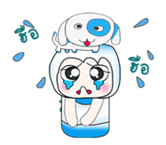 ...Mr. Saji and dog..^_^ sticker #14282795