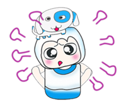 ...Mr. Saji and dog..^_^ sticker #14282796