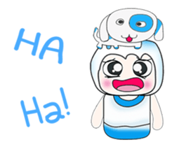 ...Mr. Saji and dog..^_^ sticker #14282797