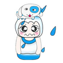 ...Mr. Saji and dog..^_^ sticker #14282801