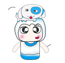 ...Mr. Saji and dog..^_^ sticker #14282802