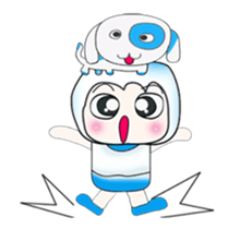 ...Mr. Saji and dog..^_^ sticker #14282803