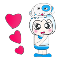 ...Mr. Saji and dog..^_^ sticker #14282804