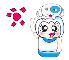 ...Mr. Saji and dog..^_^ sticker #14282806