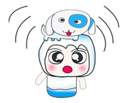 ...Mr. Saji and dog..^_^ sticker #14282810