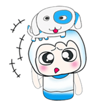 ...Mr. Saji and dog..^_^ sticker #14282811