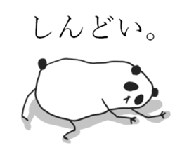 Negative panda stickers! sticker #14282999