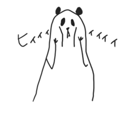 Negative panda stickers! sticker #14283018