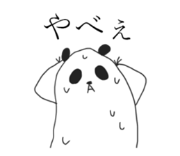 Negative panda stickers! sticker #14283022